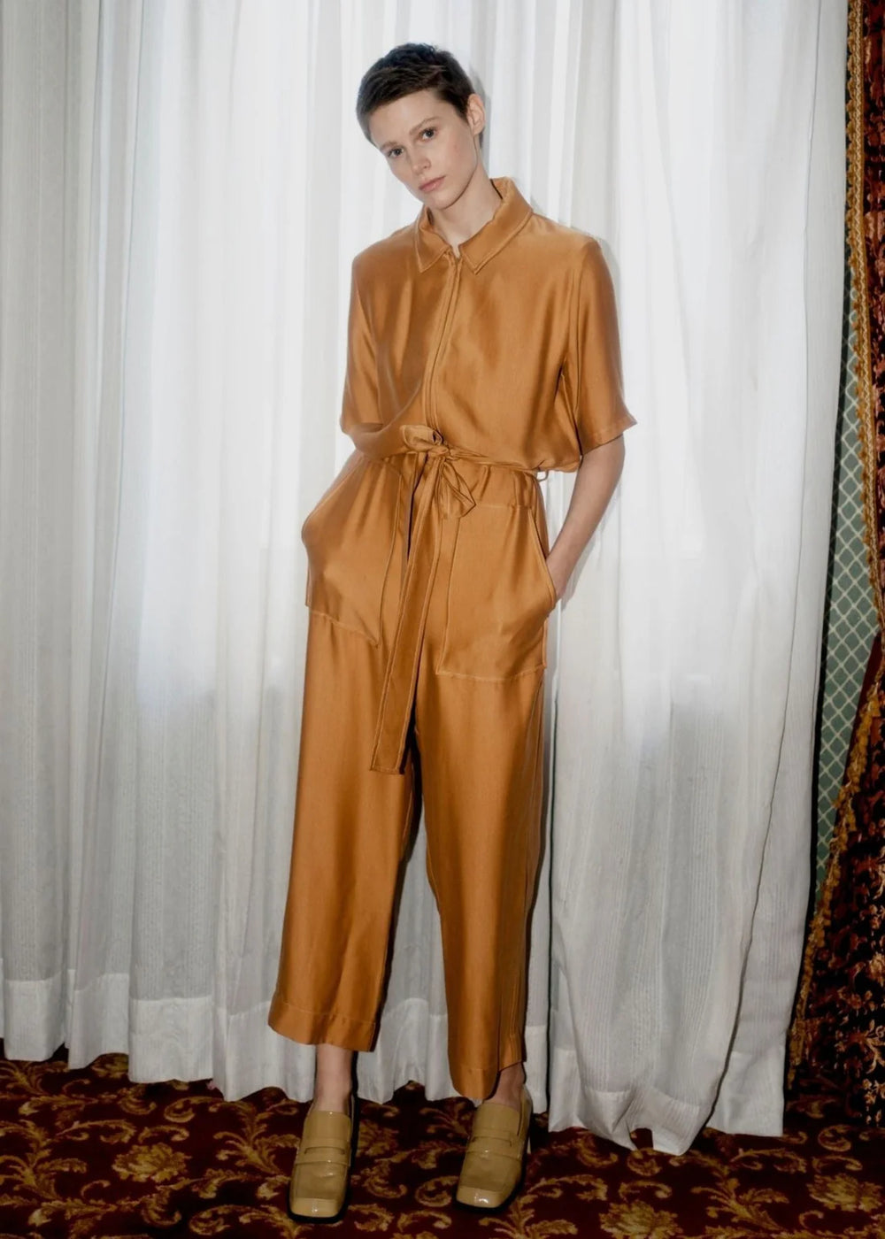 SAMPLE Beatrice Boiler Suit - Copper