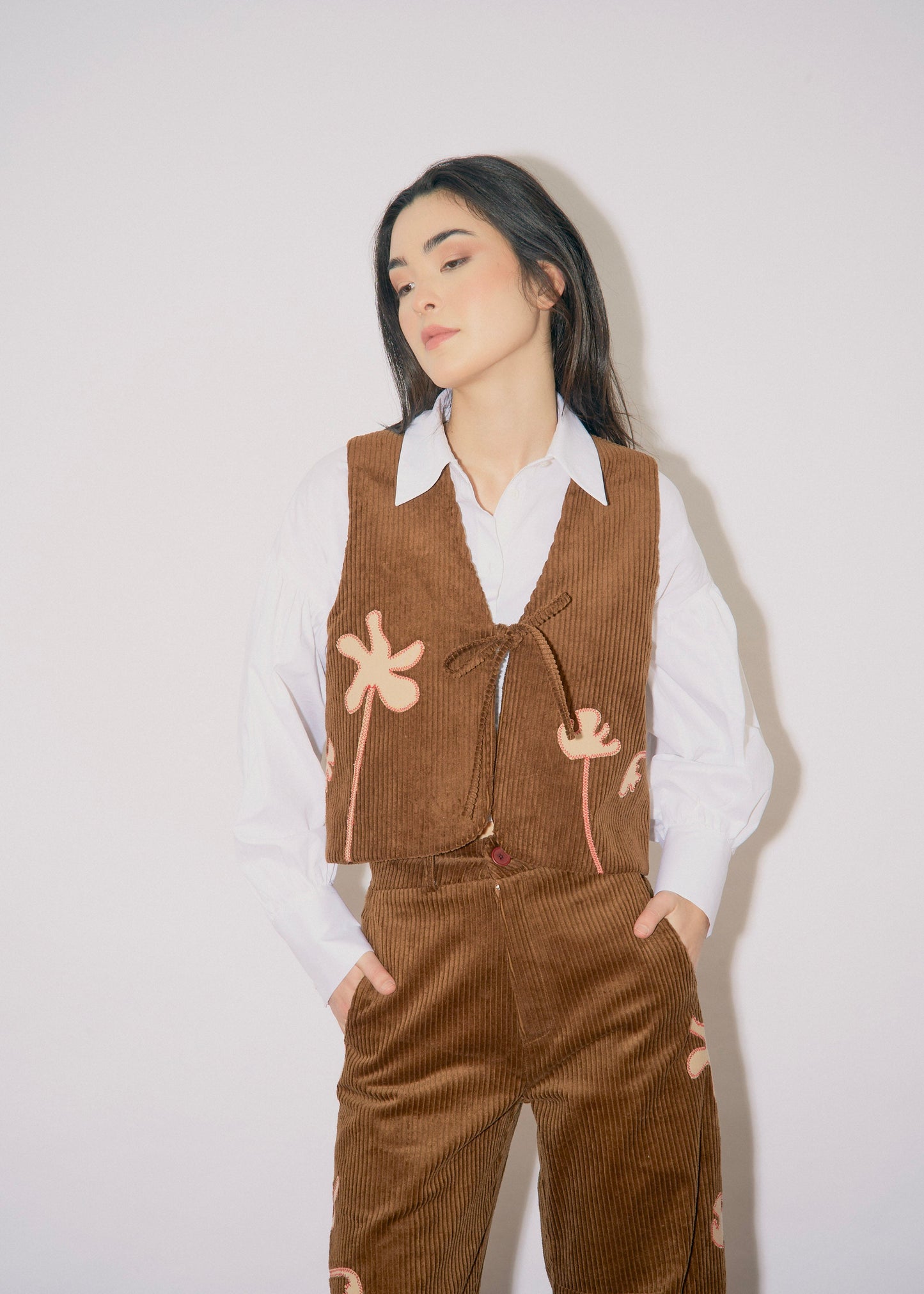 Ava Vest - Brown
