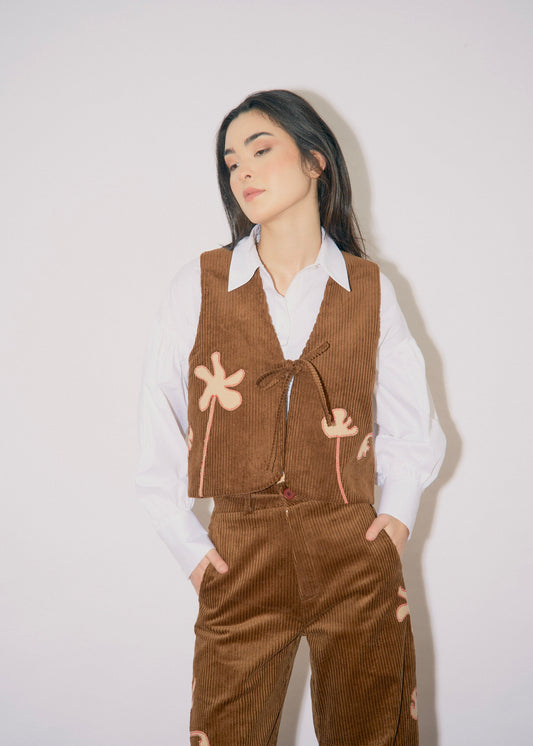 Ava Vest - Brown