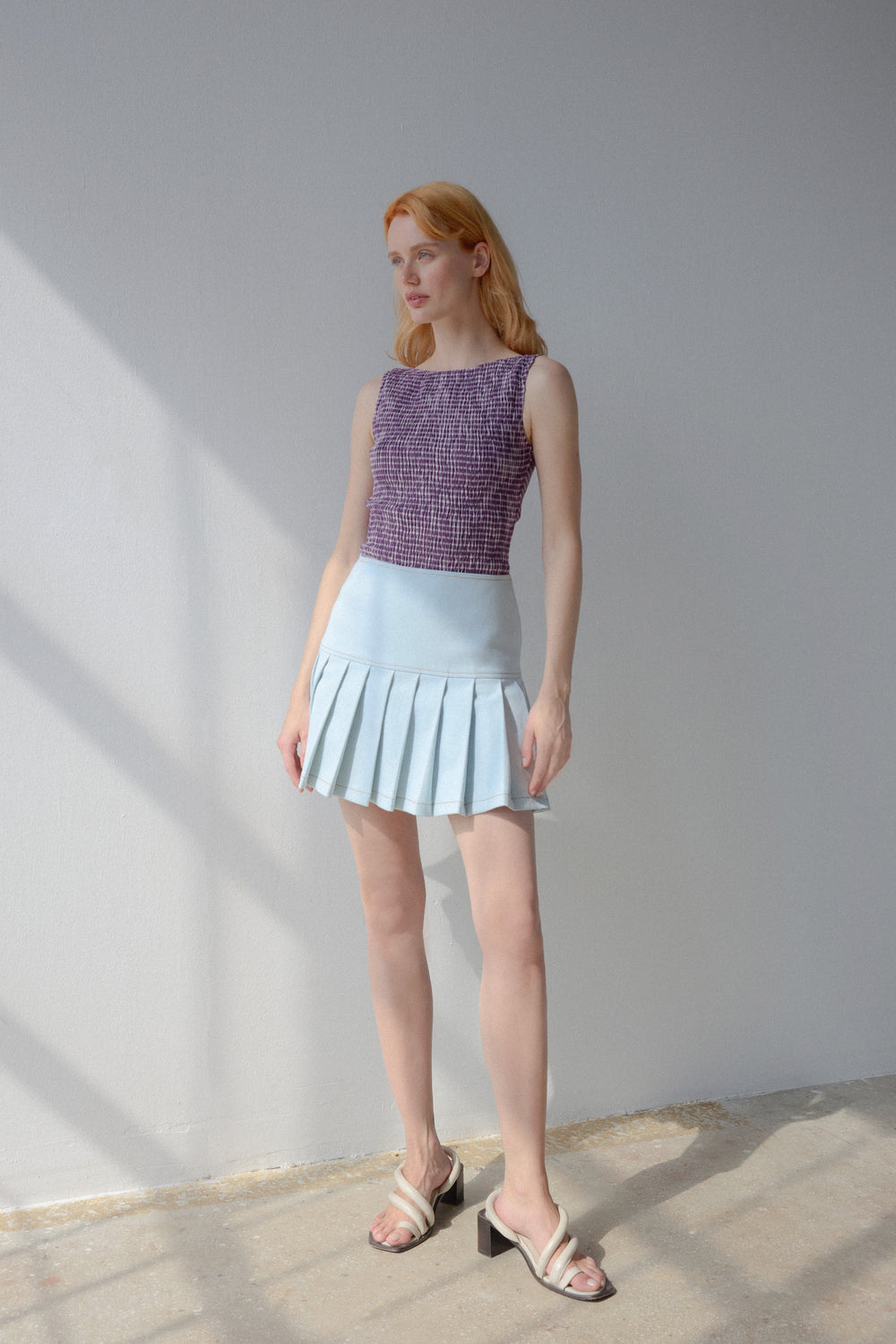 Abby Skirt - Blue - OhSevenDays