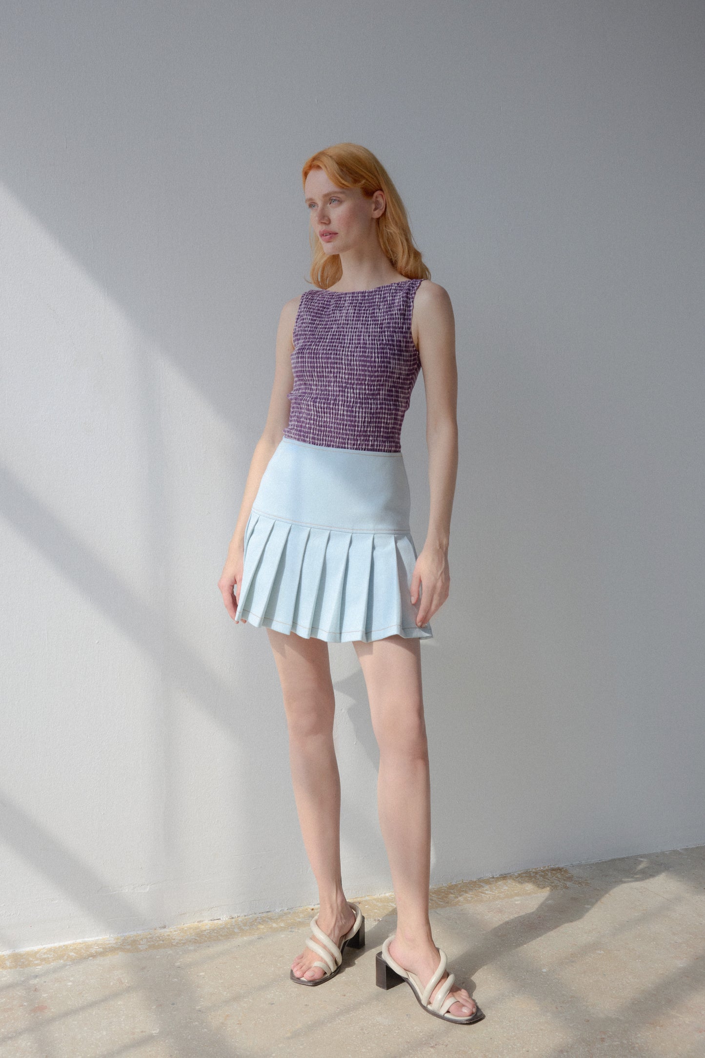 Abby Skirt - Blue - OhSevenDays