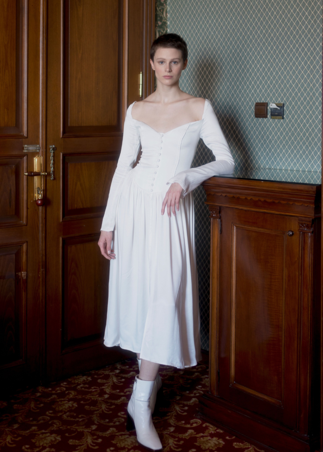 Jessa Dress - White - OhSevenDays