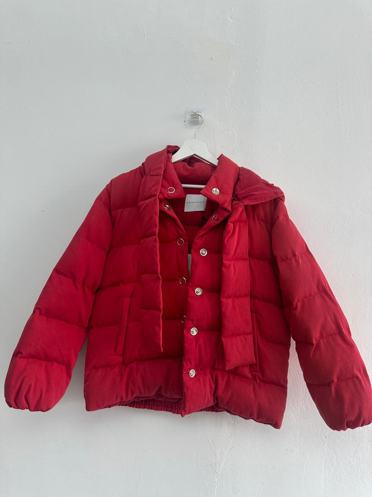 SAMPLE - puffer coat red Small