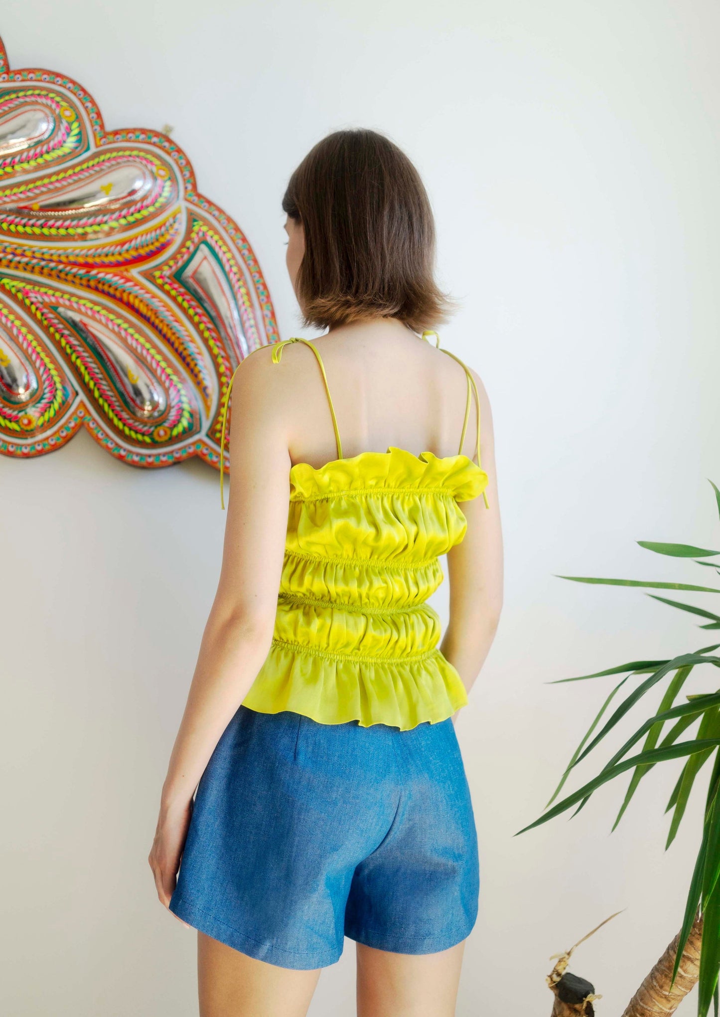 SAMPLE Crinkle Top Lemon - OhSevenDays