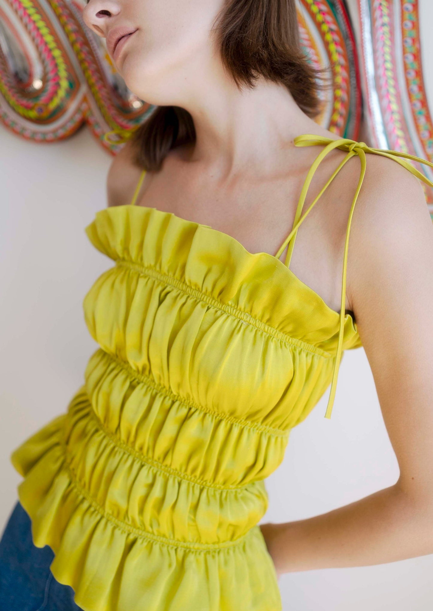 SAMPLE Crinkle Top Lemon - OhSevenDays