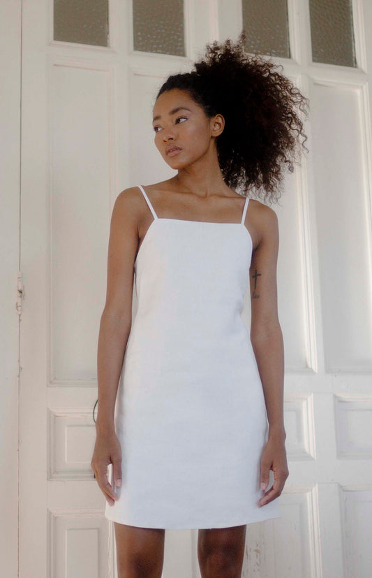 SAMPLE Tess Dress White
