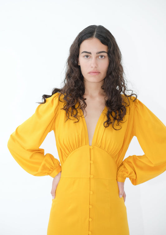 SAMPLE Lola Dress Saffron