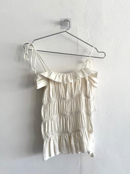 SAMPLE Crinkle Top White