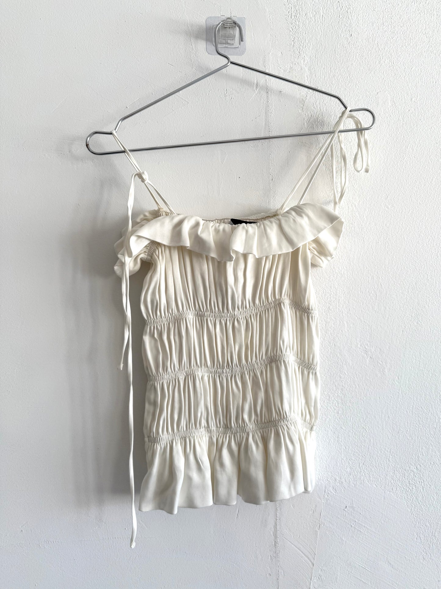 SAMPLE Crinkle Top White