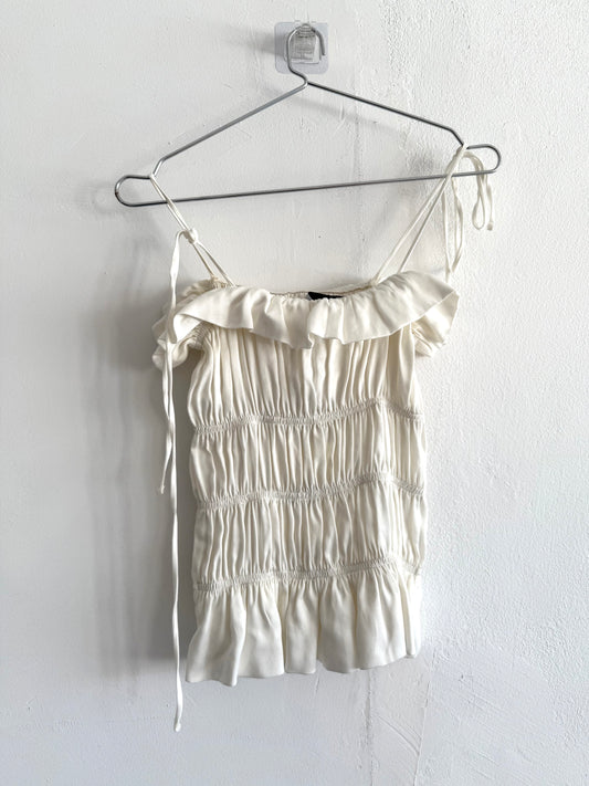 SAMPLE Crinkle Top White