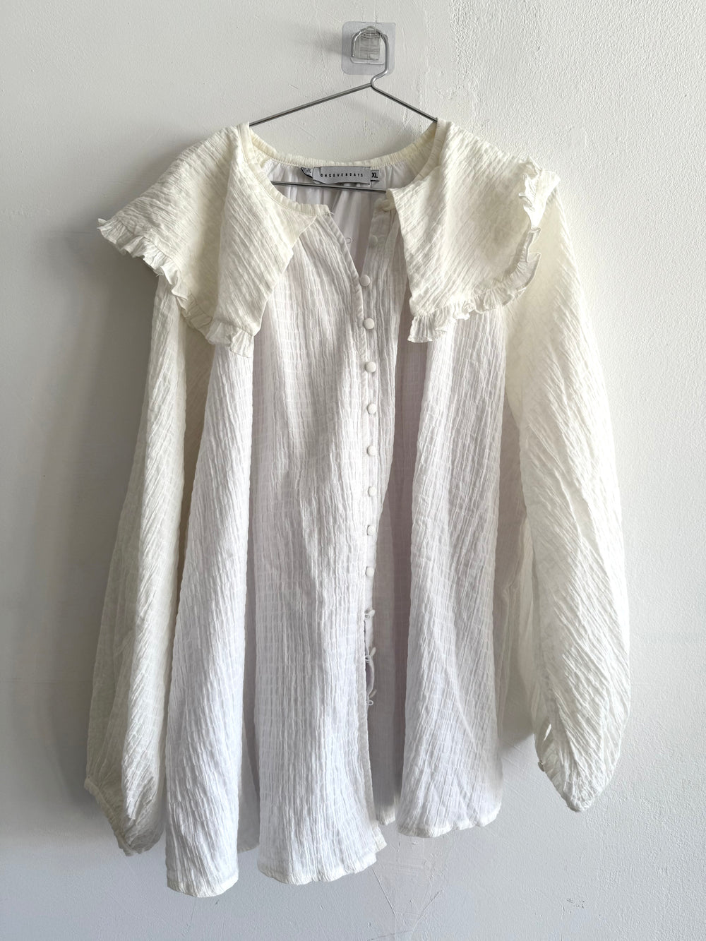 SAMPLE Juliet Tunic Top White - Faulty