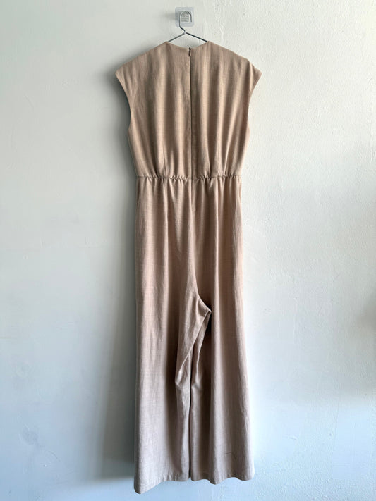 SAMPLE Maternity Martha Jumpsuit - beige