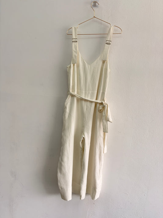 SAMPLE Linen Jumpsuit - white