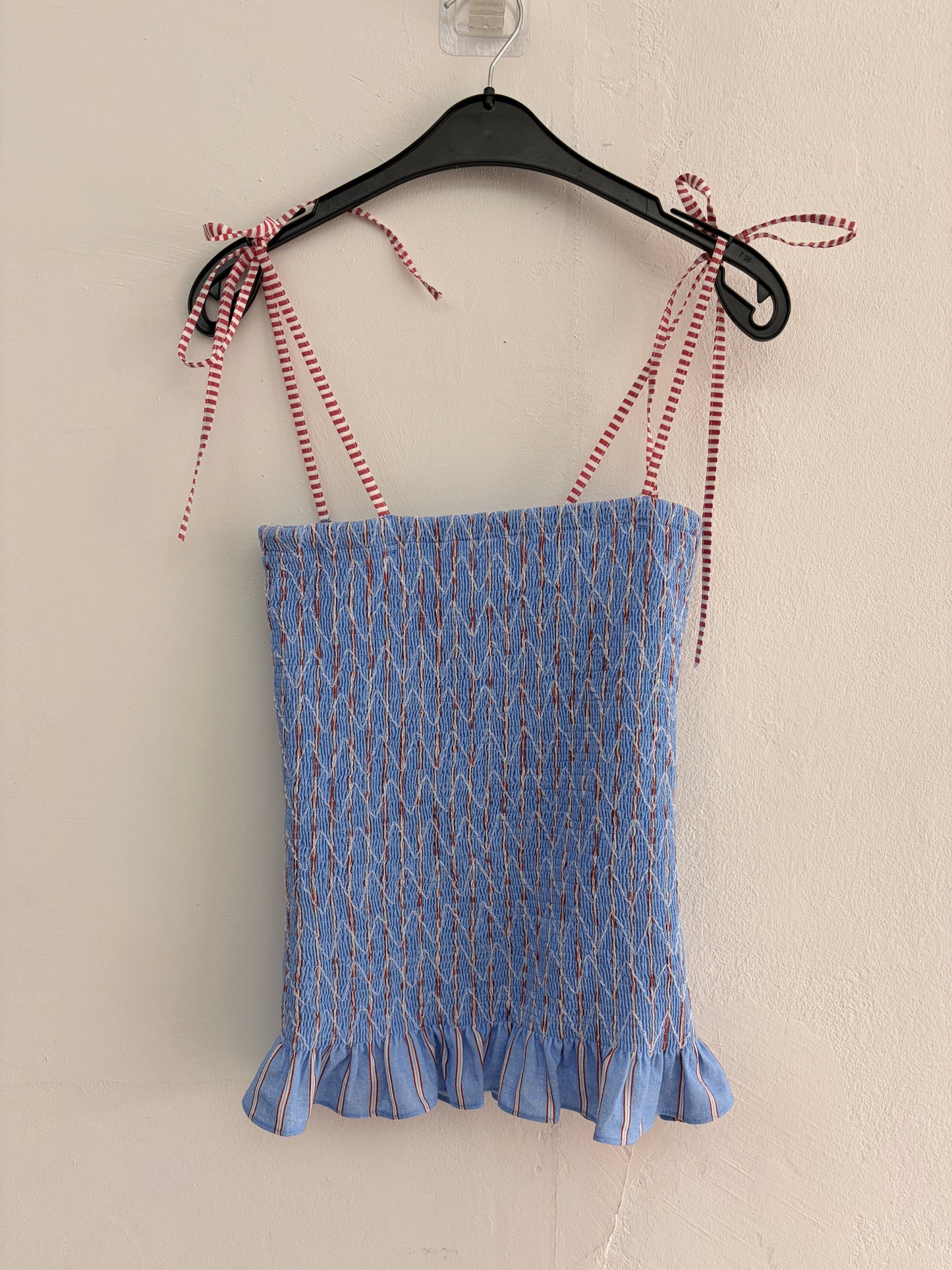 SAMPLE JUSTINE TOP - XS BLUE (Copy)