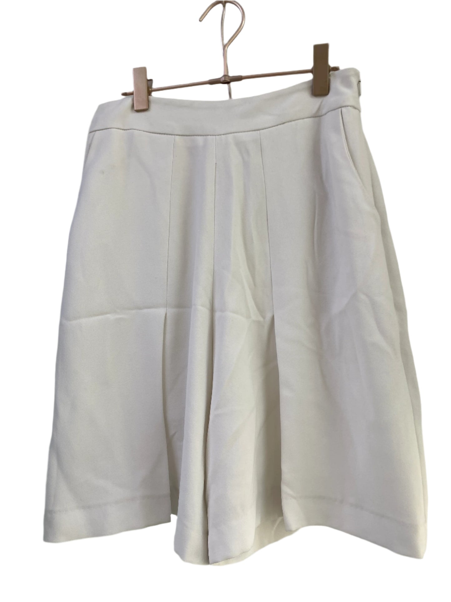 SAMPLE MIDI SHORTS- WHITE