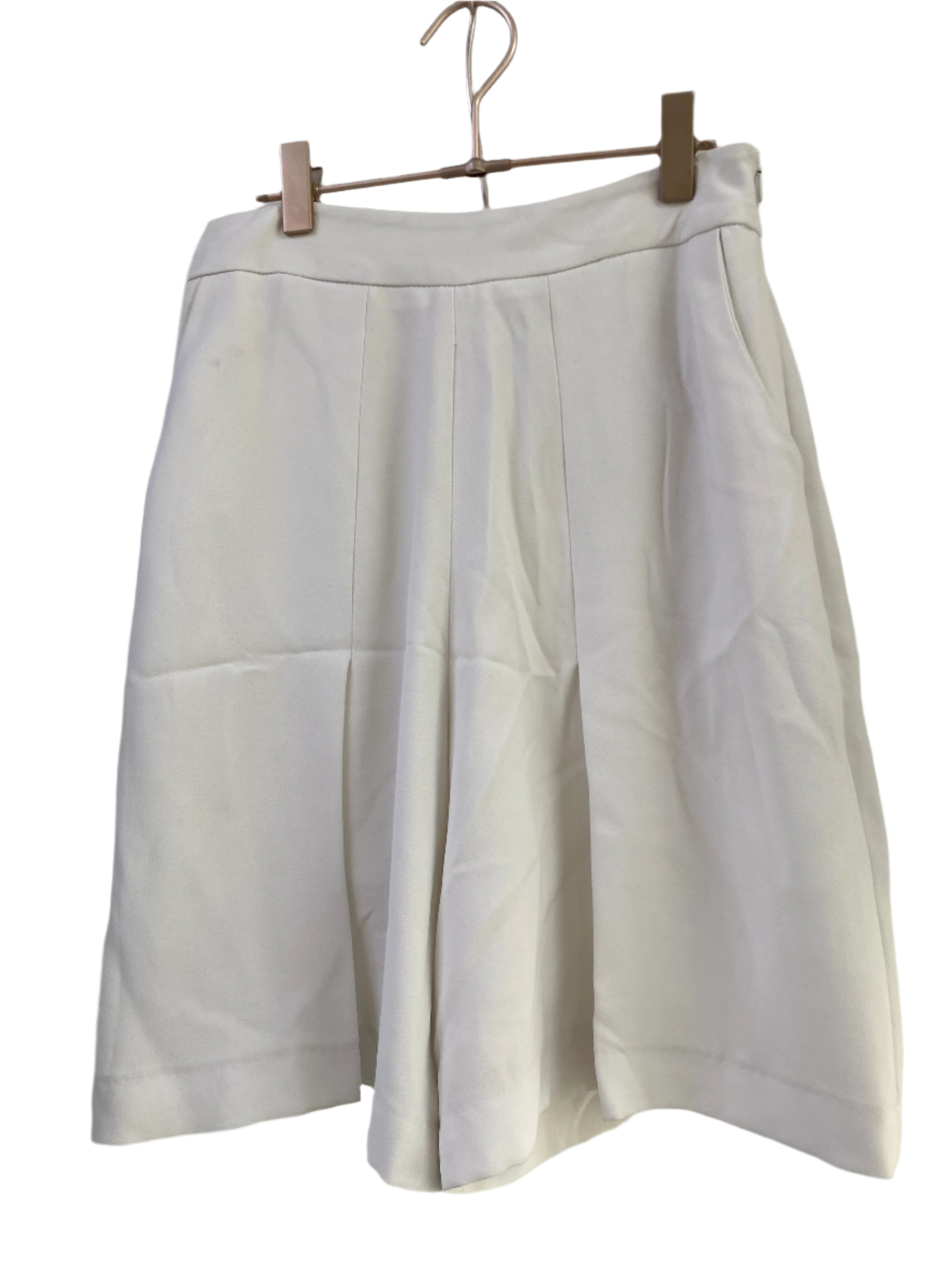 SAMPLE MIDI SHORTS- WHITE