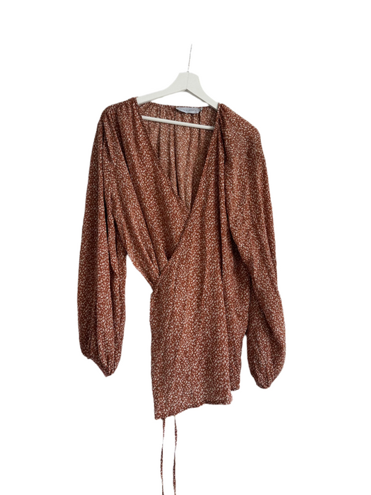 SAMPLE Billow Reversible Blouse (Rusty Pink)