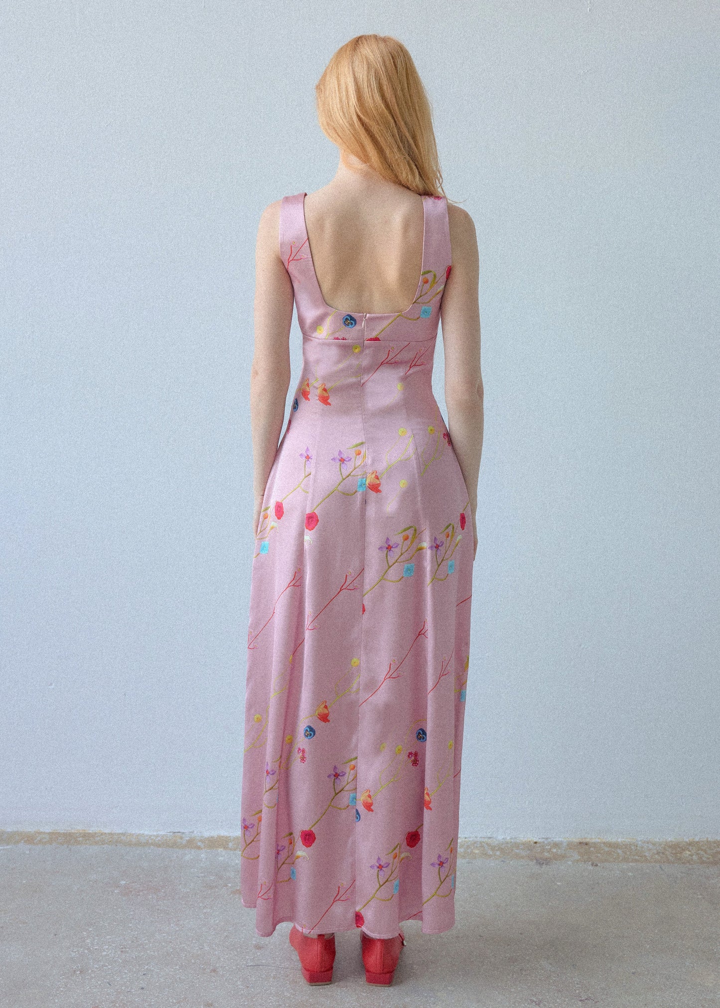 Caroline Dress - Pink - OhSevenDays