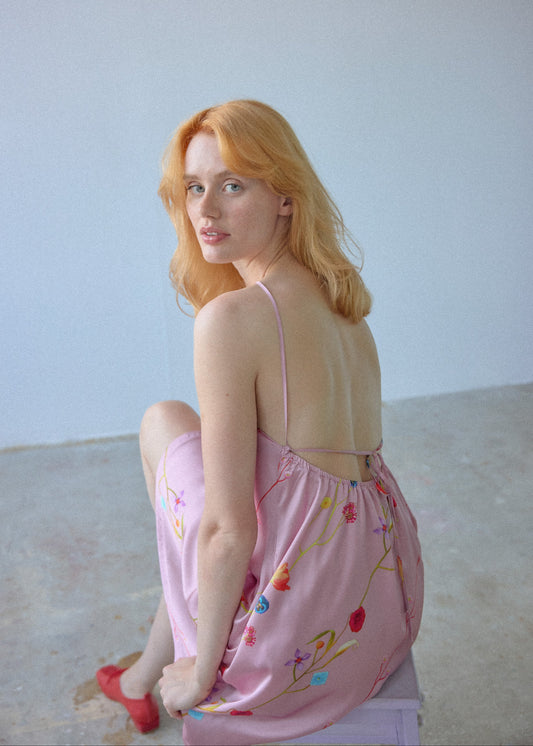 Evonne Dress - Pink - OhSevenDays