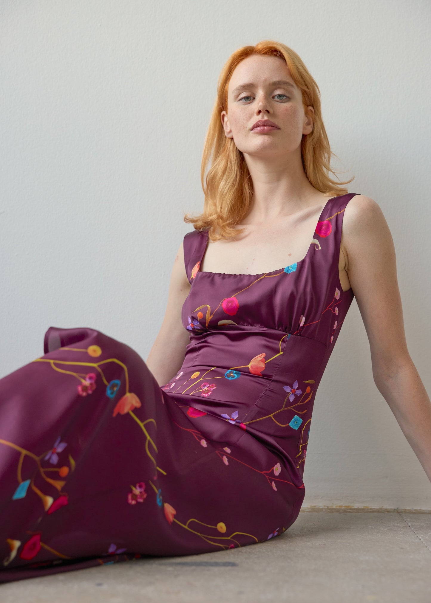 Caroline Dress - Burgundy