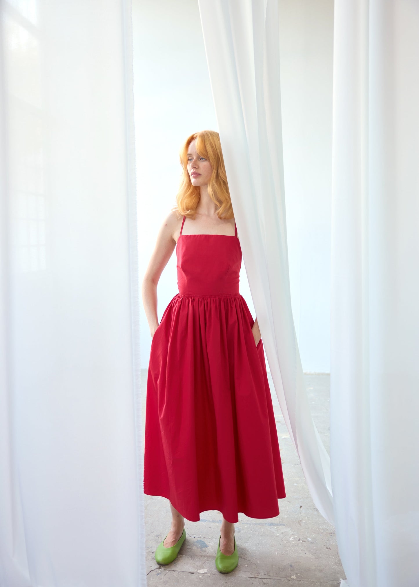 Beth Dress - Cherry