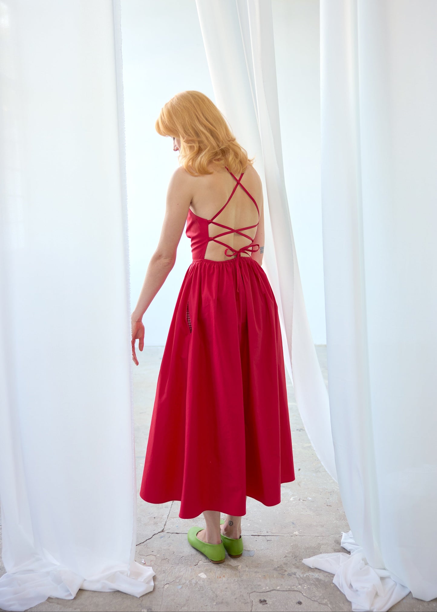 Beth Dress - Cherry