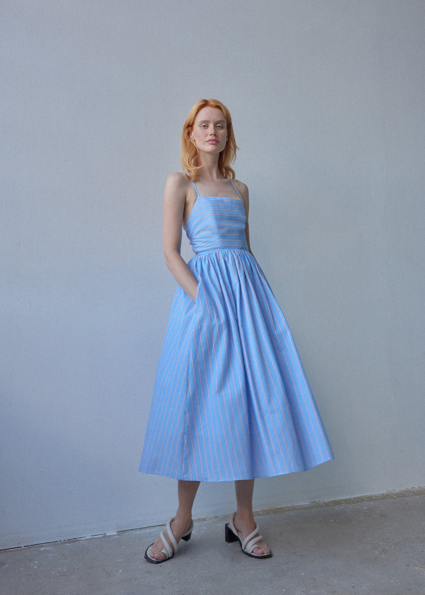 Beth Dress - Blue - OhSevenDays