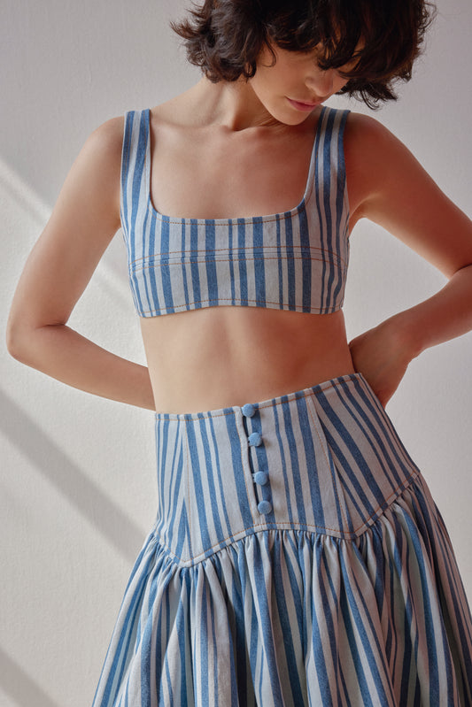 SAMPLE Abby Bralette - Striped