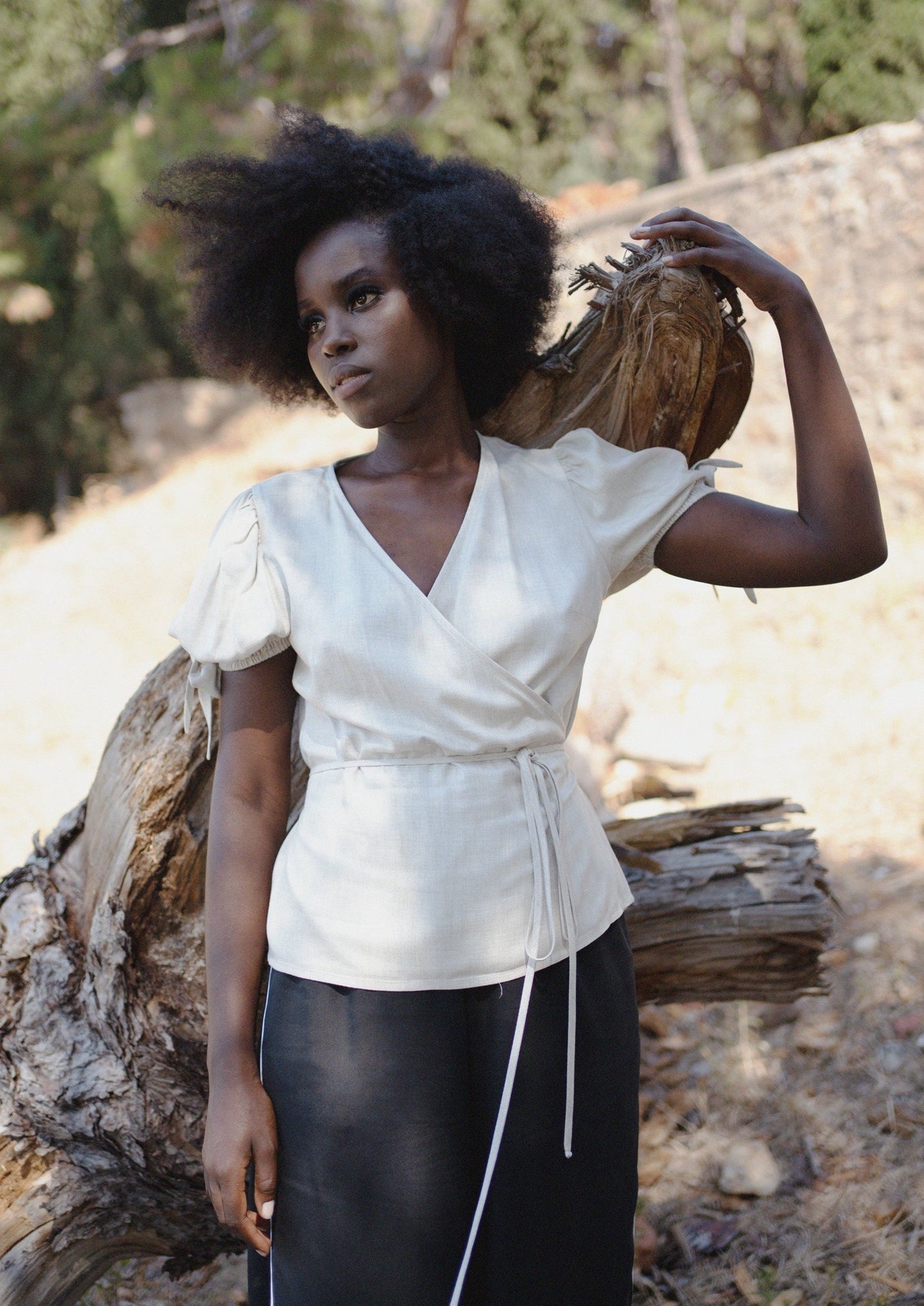 SAMPLE Allie Wrap Blouse - Small