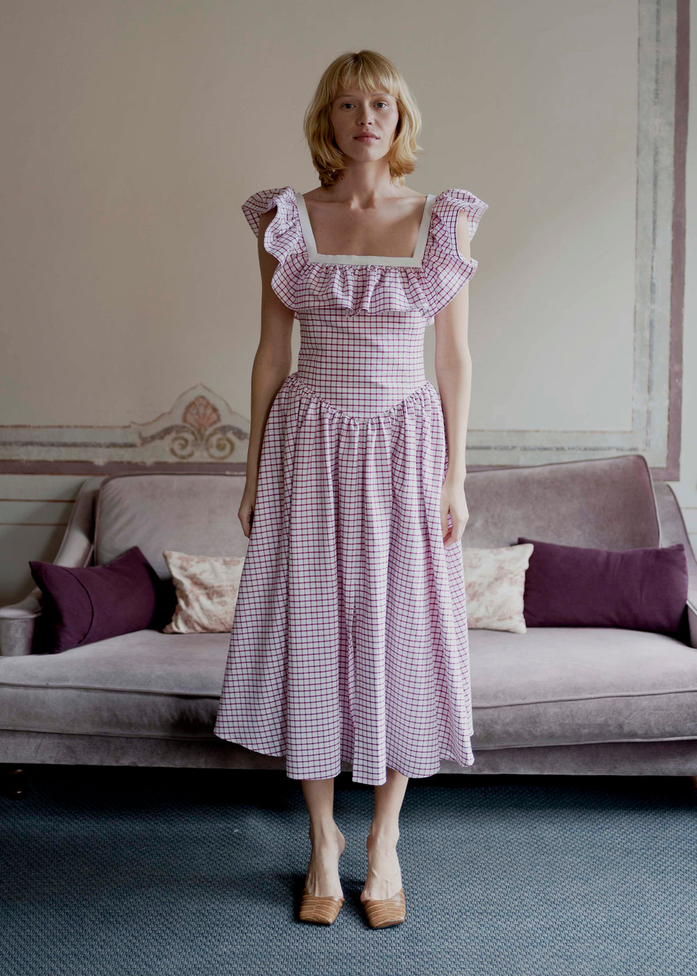 Betsy Dress - Red Check