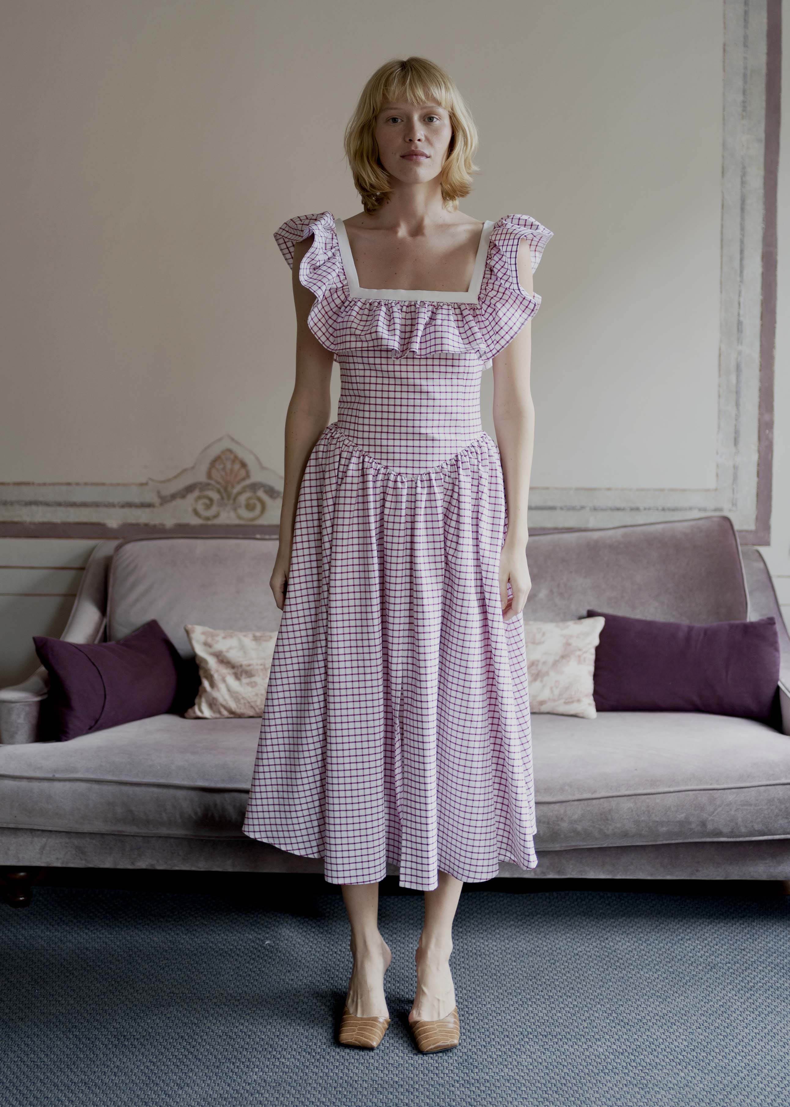 Betsy Dress - Red Check