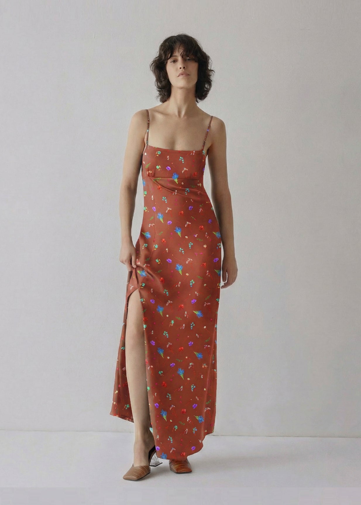 Cordelia Dress - Copper Floral