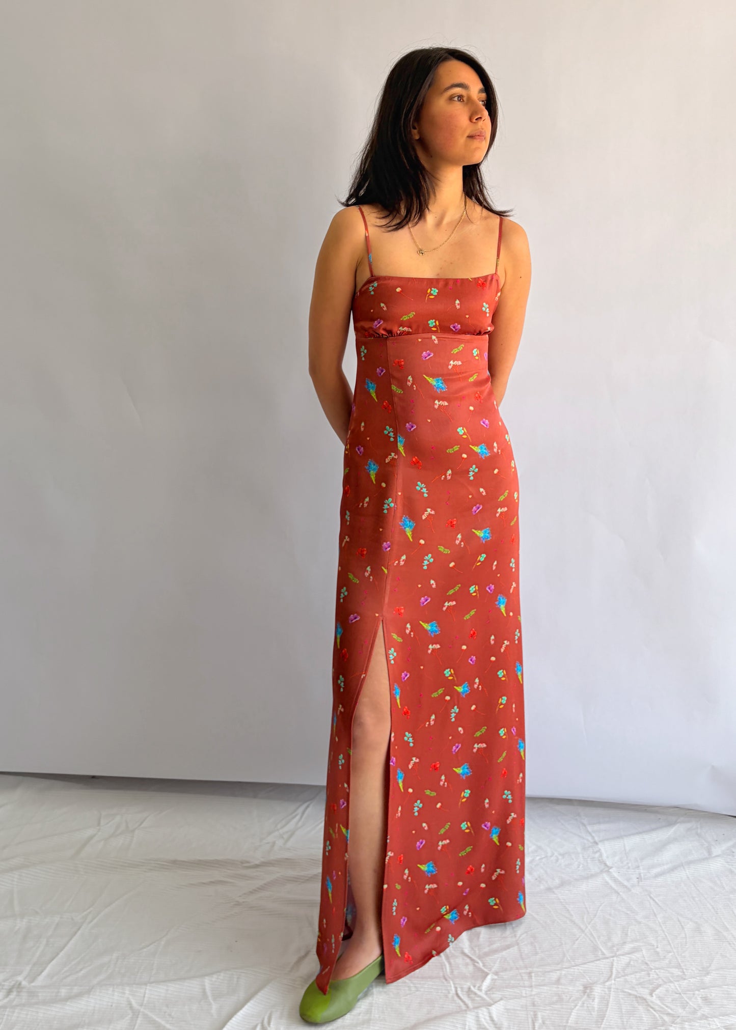 Cordelia Dress - Copper Floral