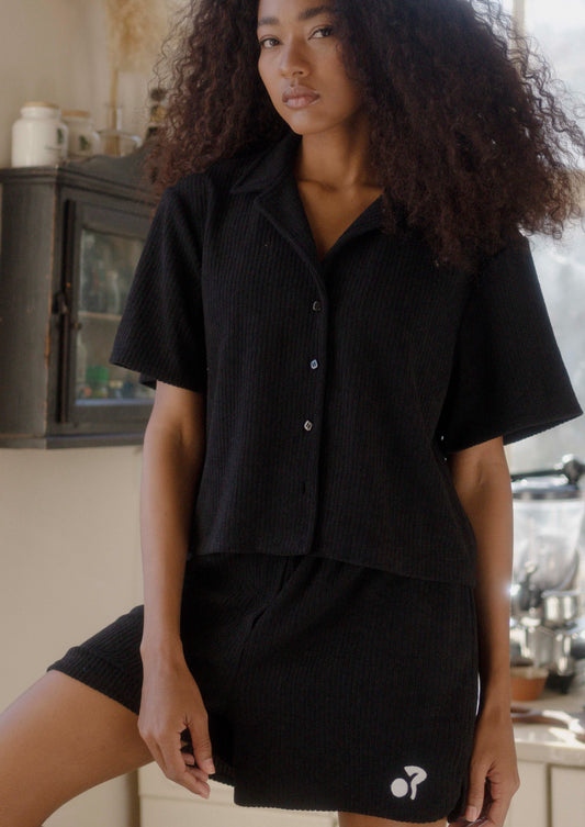 SAMPLE Havlu Top - Black