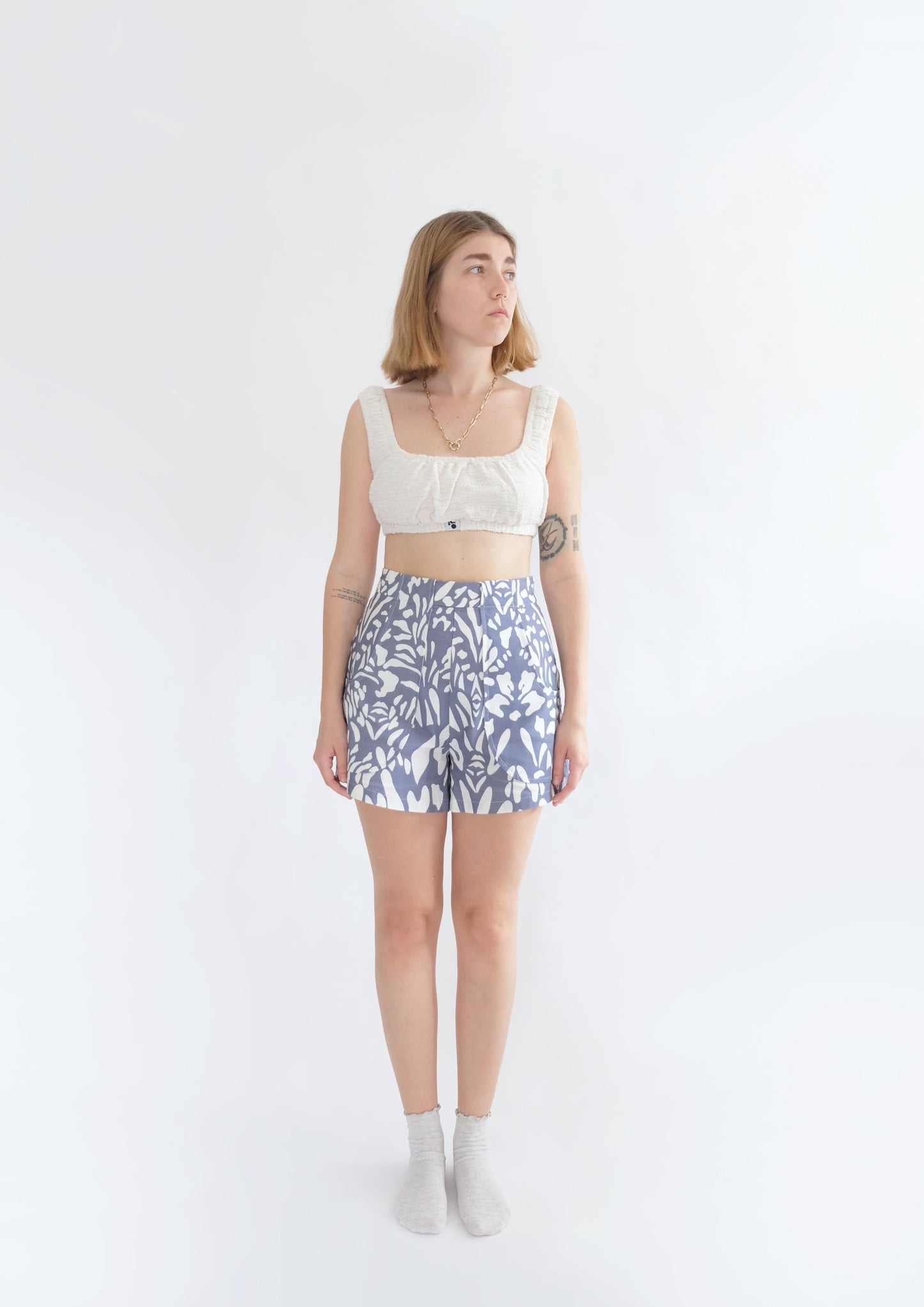 Poche Shorts (Rosa Print)