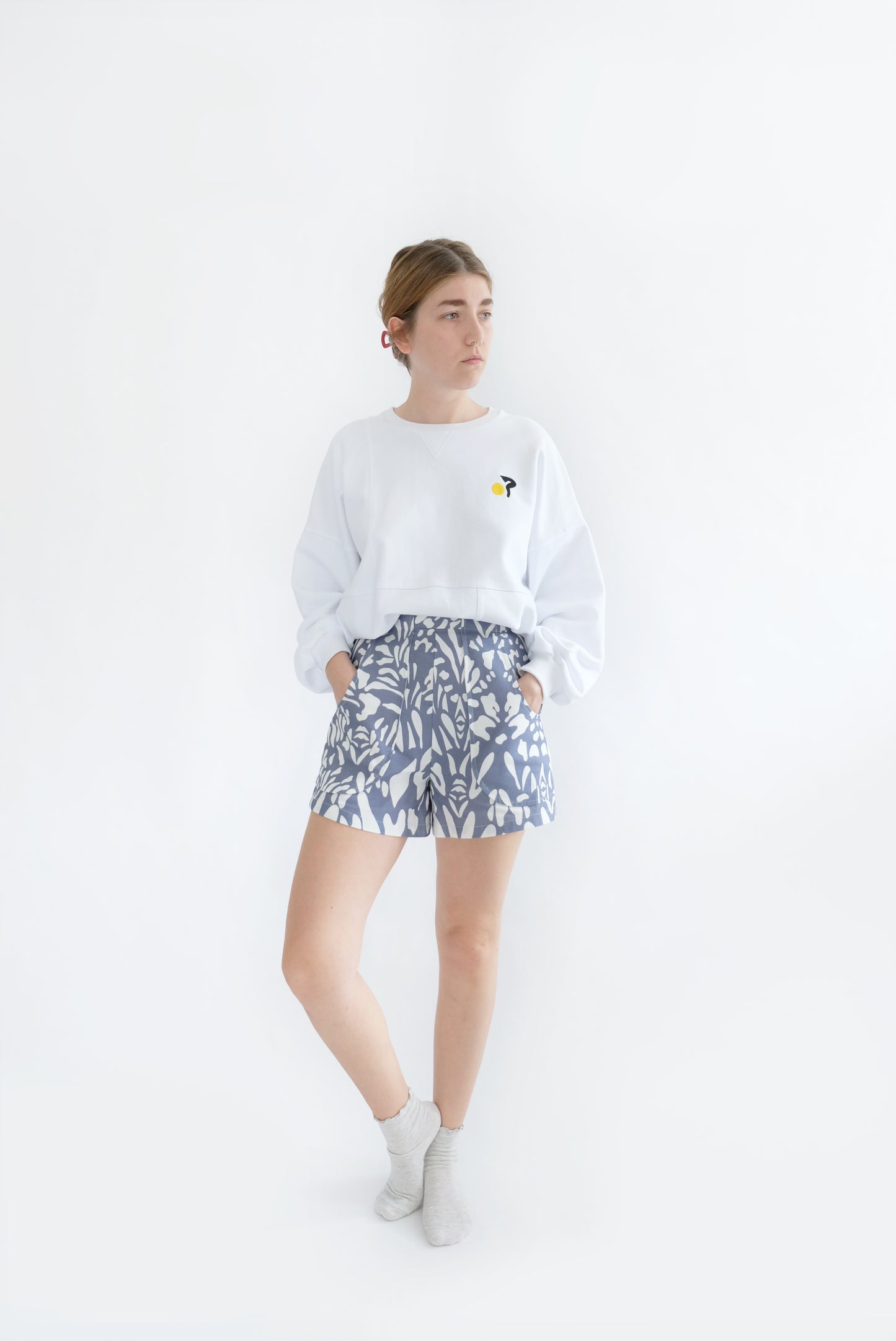 Poche Shorts (Rosa Print)